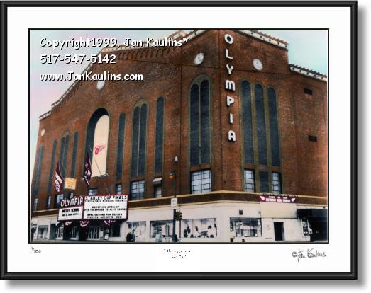 Click on this image to see an enlarged view of OLYMPIA STADIUM  Detroit picture photo print.