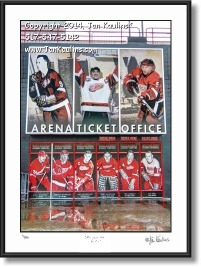 Click on this image to see an enlarged view of JOE LOUIS ARENA Tickets picture photo print.
