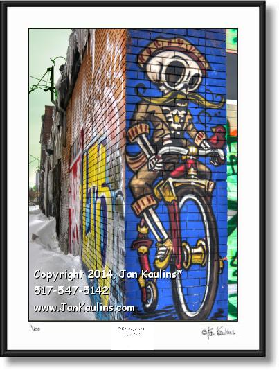 Click on this image to see an enlarged view of DETROIT GRAFFITI ART photo print Detroit #5.