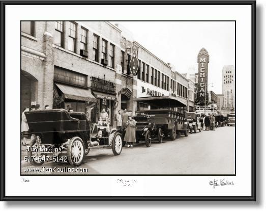 Click on this image to see an enlarged view of OLD MICHIGAN THEATER Ann Arbor photo print.