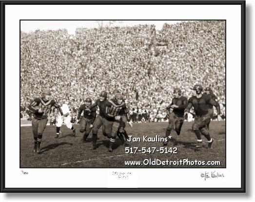 Click on this image to see an enlarged view of  MICHIGAN STADIUM Dedication Oct. 22, 1927 .