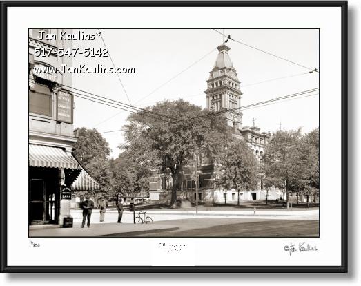 Click on this image to see an enlarged view of Vintage Old Ann Arbor OLD COURTHOUSE 1910.