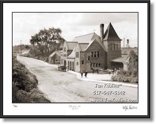 Click on this image to see an enlarged view of Vintage Ann Arbor Michigan Central Depot 1904.