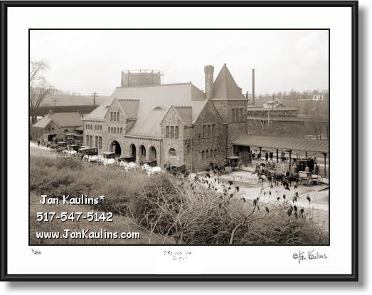 Click on this image to see an enlarged view of Old Ann Arbor MICHIGAN CENTRAL DEPOT 1903.