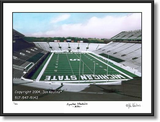 Empty Spartan Stadium MSU - photo picture