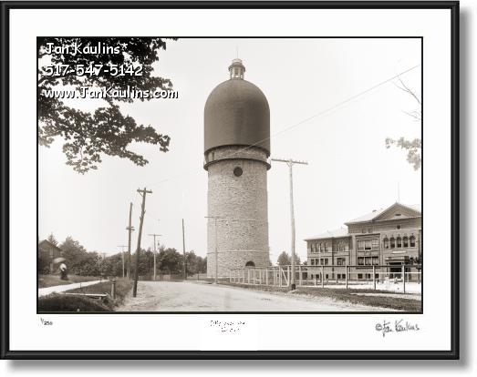 Click on this image to see an enlarged view of OLD YPSILANTI WATER TOWER 1900 photo print.