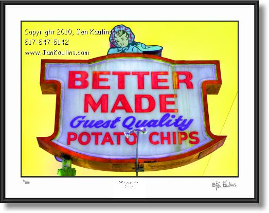 Click on this image to see an enlarged view of BETTER MADE CHIPS photo picture print.