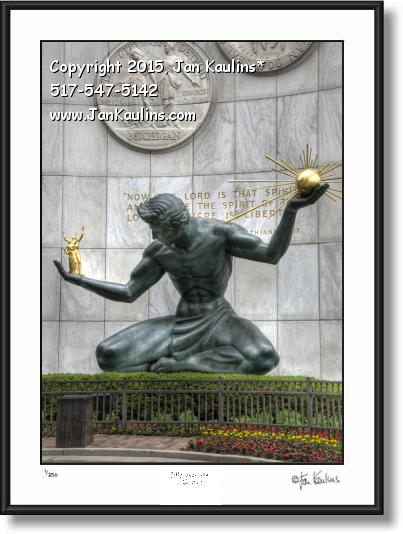 Click on this image to see an enlarged view of SPIRIT OF DETROIT photo picture print for sale.