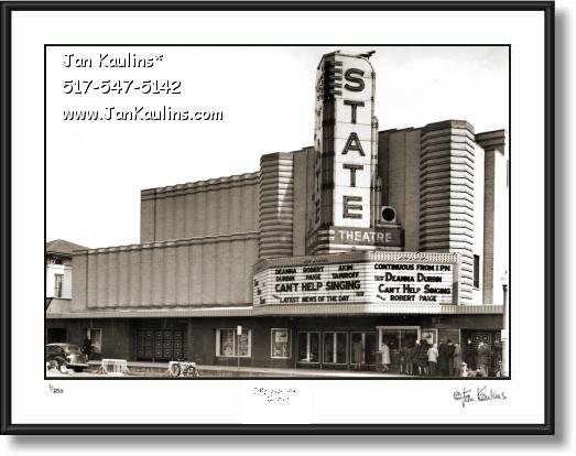 Click on this image to see an enlarged view of Old ANN ARBOR STATE THEATER photo art print.