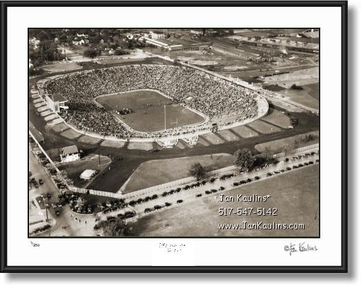 Click on this image to see an enlarged view of THE FIRST GAME Michigan Stadium Oct. 1, 1927.
