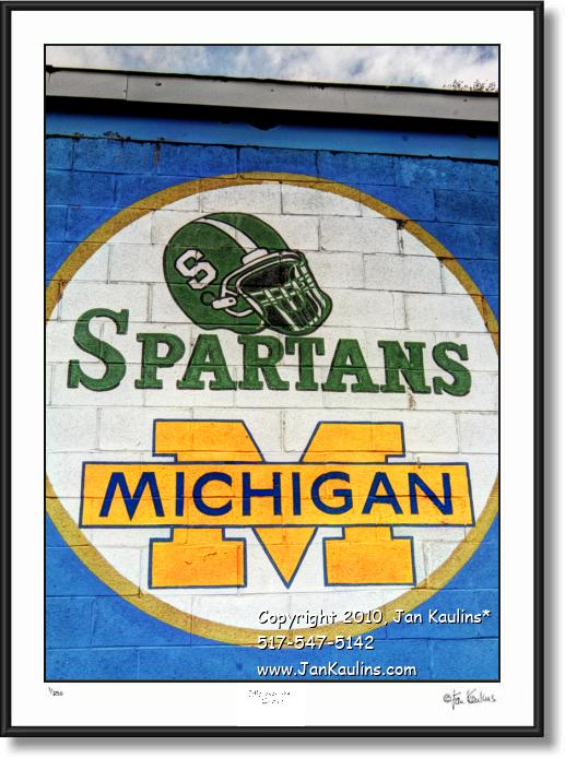Click on this image to see an enlarged view of HOUSE DIVIDED UofM vs MSU House Divided photo.