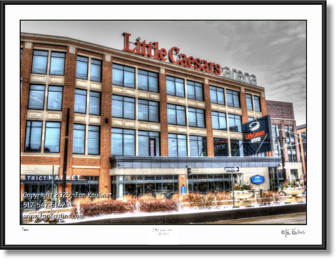 Click on this image to see an enlarged view of LITTLE CAESARS ARENA photo picture art print.
