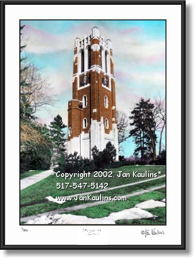 Click on this image to see an enlarged view of MSU BEAUMONT TOWER photo picture MSU photo.