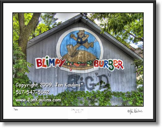 Click on this image to see an enlarged view of BLIMPY BURGER photo picture print Ann Arbor MI.