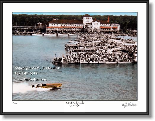 Click on this image to see an enlarged view of DETROIT YACHT CLUB DYC photo picture print art.