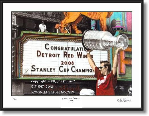 Click on this image to see an enlarged view of NIK LIDSTROM Stanley Cup 2008 Parade photo .