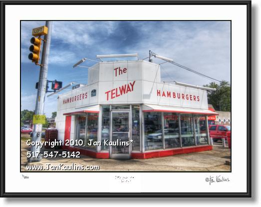 Click on this image to see an enlarged view of TELWAY BURGERS 11 Mile photo art print Telway.