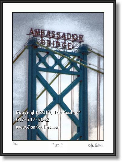 Click on this image to see an enlarged view of AMBASSADOR BRIDGE photo Ambassador Bridge.