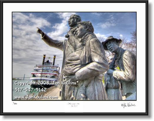 Click on this image to see an enlarged view of Underground Railroad Memorial Detroit photo art.