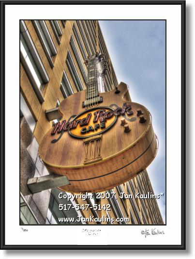 Click on this image to see an enlarged view of HARD ROCK CAFE DETROIT Hard Rock photo print.