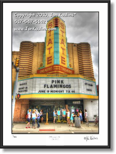 Click on this image to see an enlarged view of STATE THEATER Ann Arbor photo art photo print.