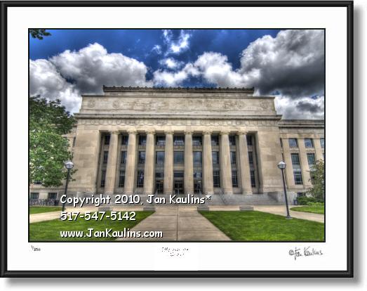 Click on this image to see an enlarged view of UofM Ann Arbor ANGELL HALL art photo art print.