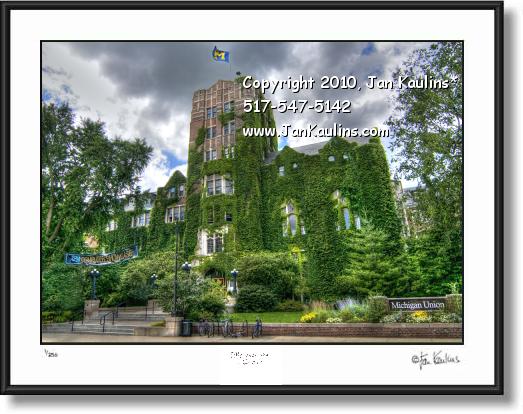 Click on this image to see an enlarged view of MICHIGAN UNION UofM Ann Arbor photo art print.