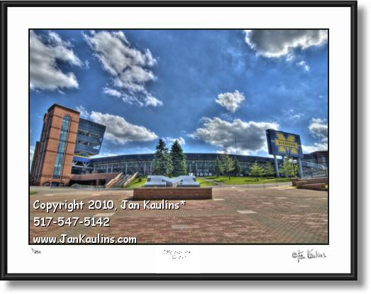 Click on this image to see an enlarged view of MICHIGAN STADIUM UofM prints photo art print.