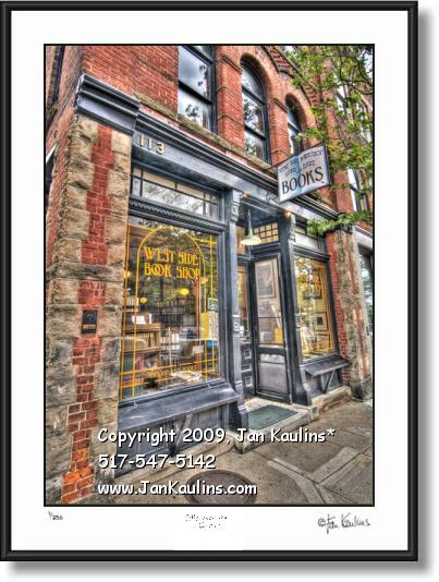 Click on this image to see an enlarged view of Ann Arbor photo art print West Side Book Store.