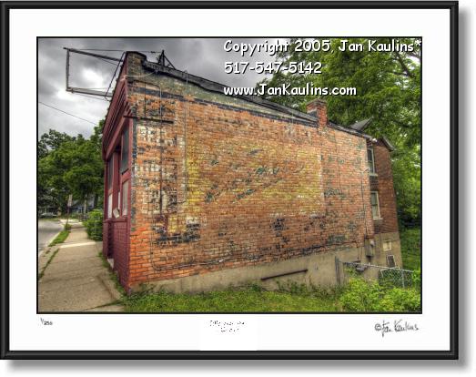 Click on this image to see an enlarged view of Old Vernors Mural Sign Ann Arbor photo art print.
