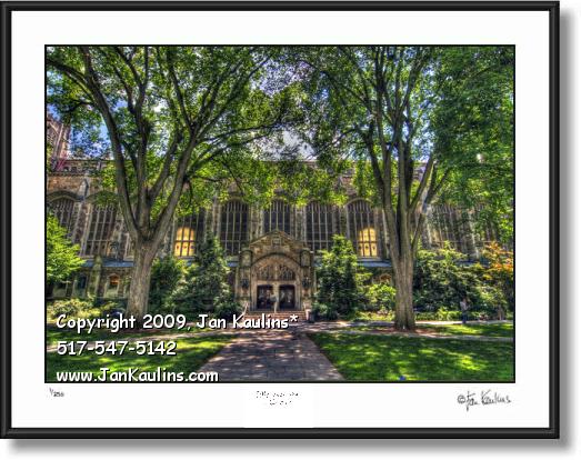 Click on this image to see an enlarged view of University of Michigan Law Quad photo art print.
