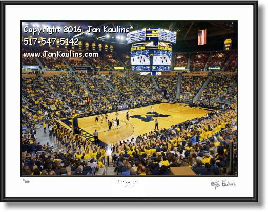 Click on this image to see an enlarged view of UofM CRISLER ARENA Basketball photo print.