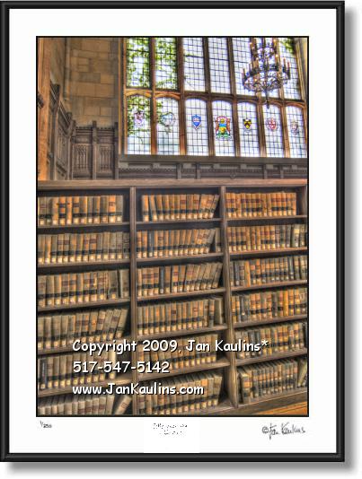 Click on this image to see an enlarged view of UofM LAW SCHOOL LIBRARY photo art print.