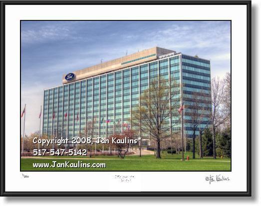Click on this image to see an enlarged view of FORD MOTOR CO World Headquarters photo print.