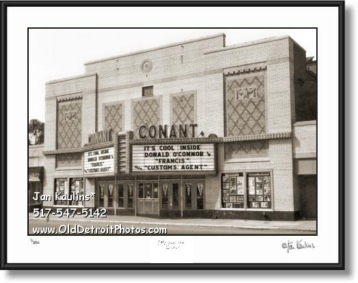 Click on this image to see an enlarged view of Old HAMTRAMCK MOVIE THEATER CONANT photo.