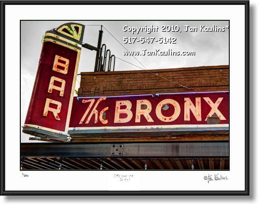 Click on this image to see an enlarged view of BRONX BAR Detroit photo art print BRONX BAR .