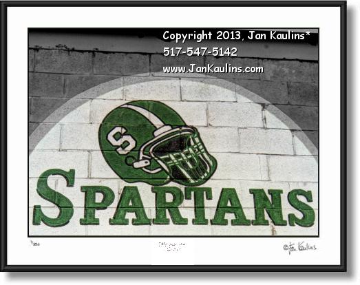 Click on this image to see an enlarged view of MSU Spartans sign MSU Spartans MSU photo print.