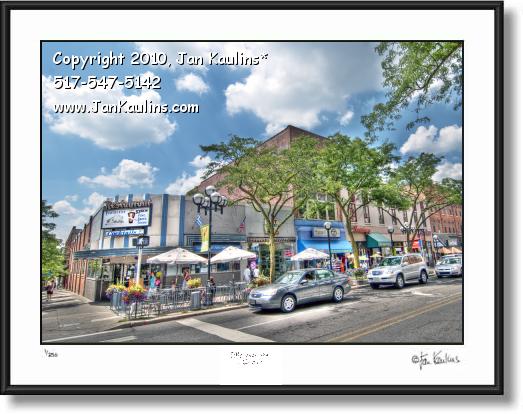 Click on this image to see an enlarged view of MAIN ST. ANN ARBOR photo art print photograph.