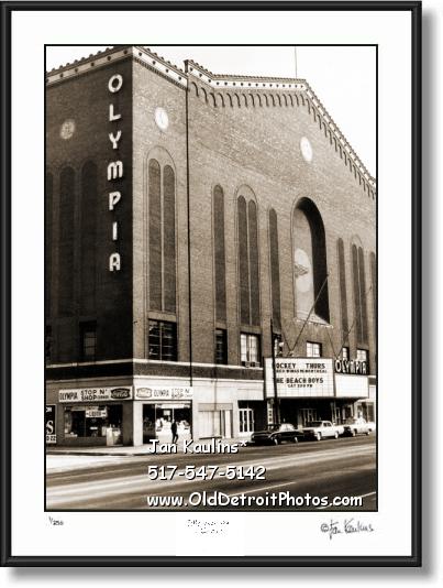 Click on this image to see an enlarged view of OLYMPIA STADIUM Detroit Olympia photo print.